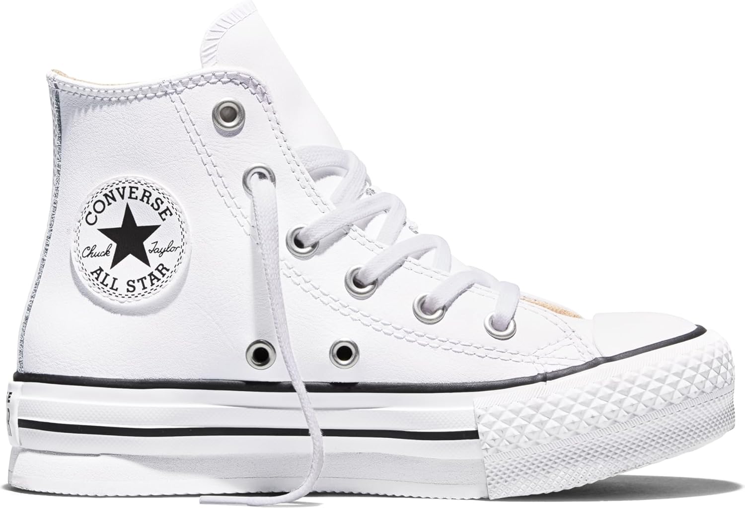 Converse Kids' Chuck Taylor All Star EVA Lift Leather Platform High Top Sneaker