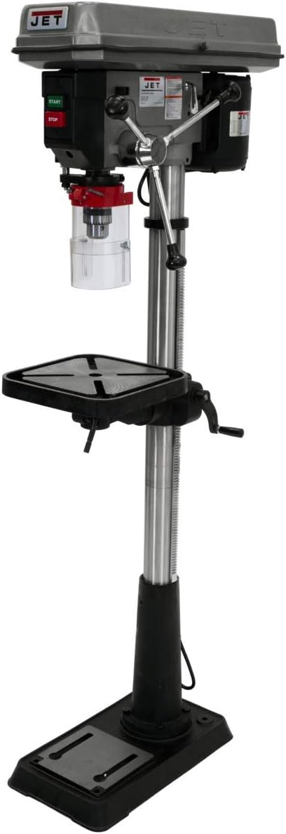 JET 15-Inch Floor Drill Press, 16 Speed, 3/4 HP, 115/230V 1Ph (Model J-2500)
