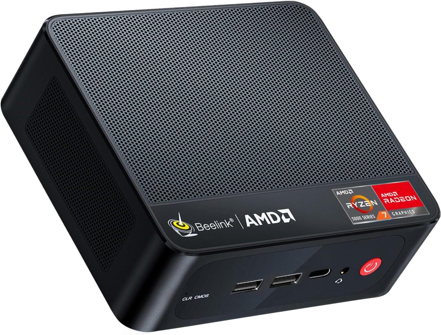 Beelink SER5 PRO Mini PC,AMD Ryzen 5 5625U(up to 4.3GHz,6C/12T),Mini Computer with 16GB DDR4/480GB M.2 PCle4.0 SSD,Support Triple Screen Display,WiFi6,BT5.4,Type-C,2.5Gbps LAN