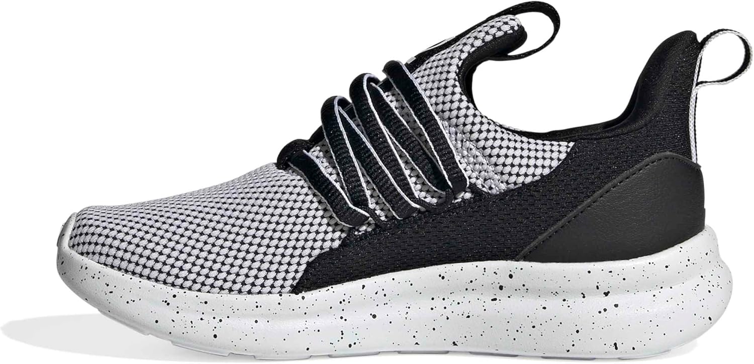 adidas Kids Girls Lite Racer Adapt 7.0 Lace Up Sneakers Shoes Casual - Black