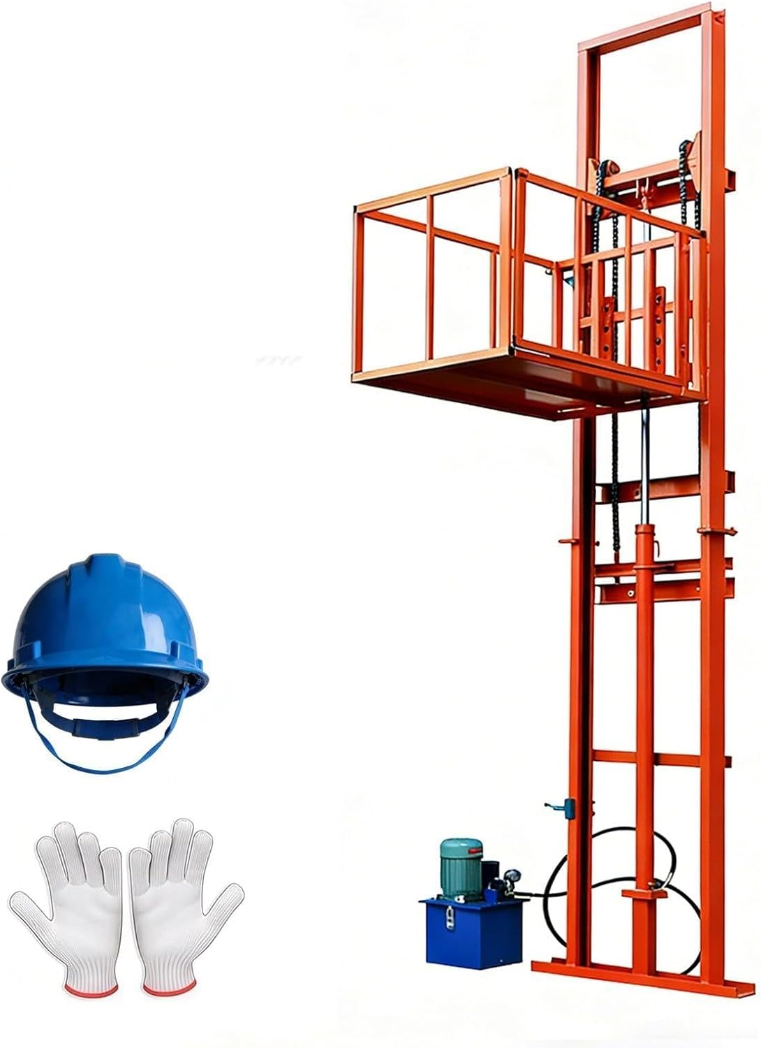 Hydraulic Scissor Lift Table - 2200 LBS Capacity, 33FT Lifting Height | Heavy Duty Industrial Cargo Lift for Warehouse Workshop Material Handling,Easy-Operation Elevator Equipment