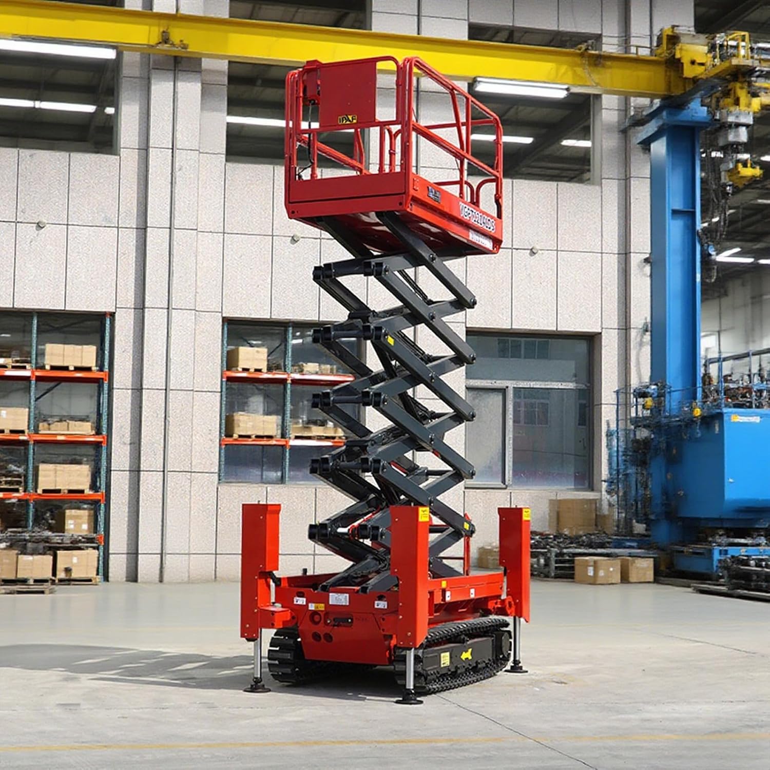 Mobile Crawler Tracked Hydraulic Scissor Lift Table for High-Altitude Construction, Factory Equipment Installation, Municipal Lighting Repairs, and Outdoor Industrial Projects