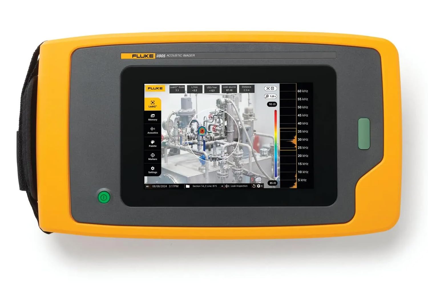 Fluke II905 Industrial Acoustic Imager, 2 to 65 kHz, 230 ft. Detection Range