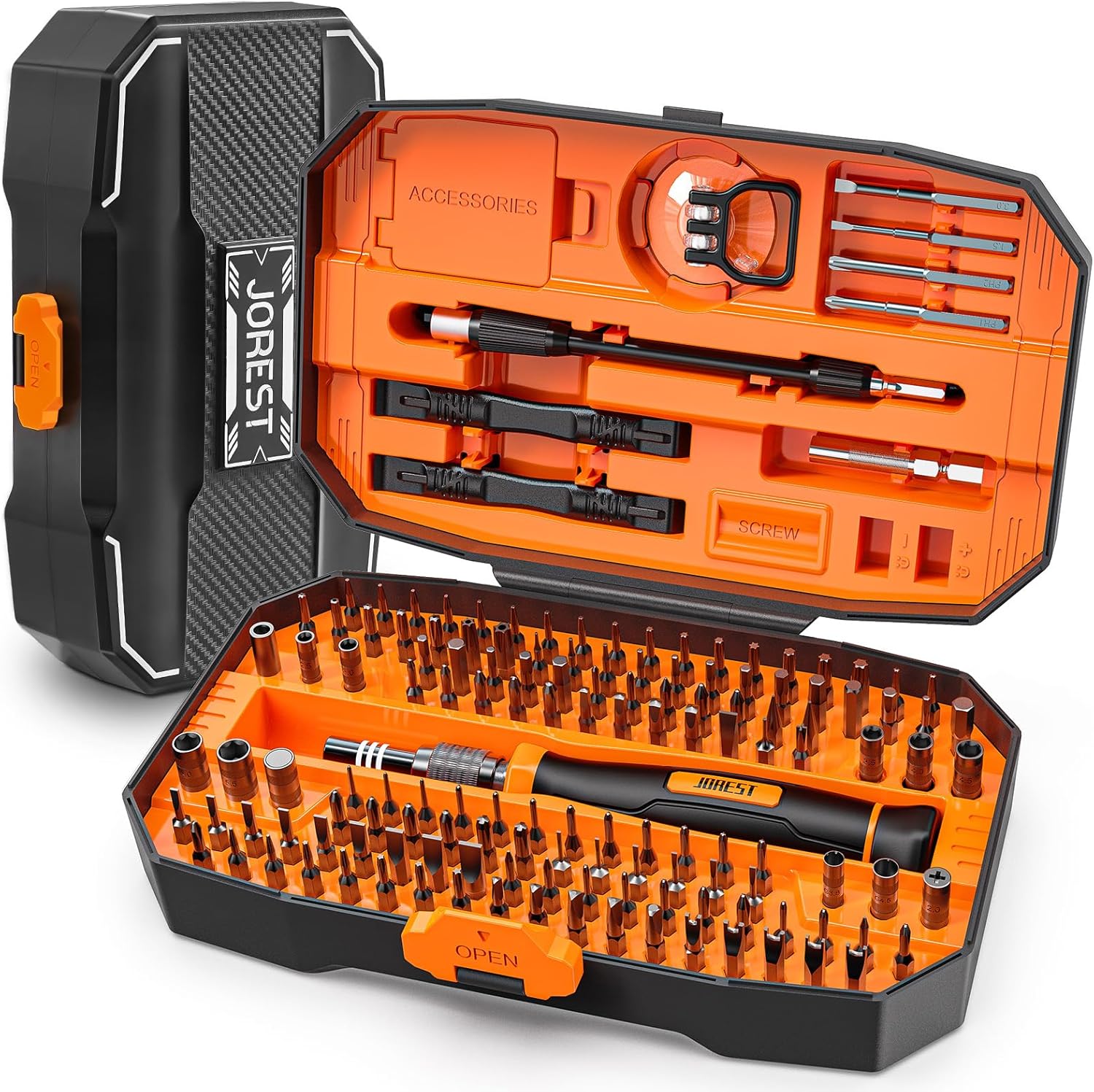 JOREST 152 in 1 Precision Screwdriver Set, Father Day Gifts for Husband Dad, Magnetic Repair Tool Kit for Electronics, Macbook, Laptop, PC, RC, PS5, iphone,Jewelers, XBOX, Glasses