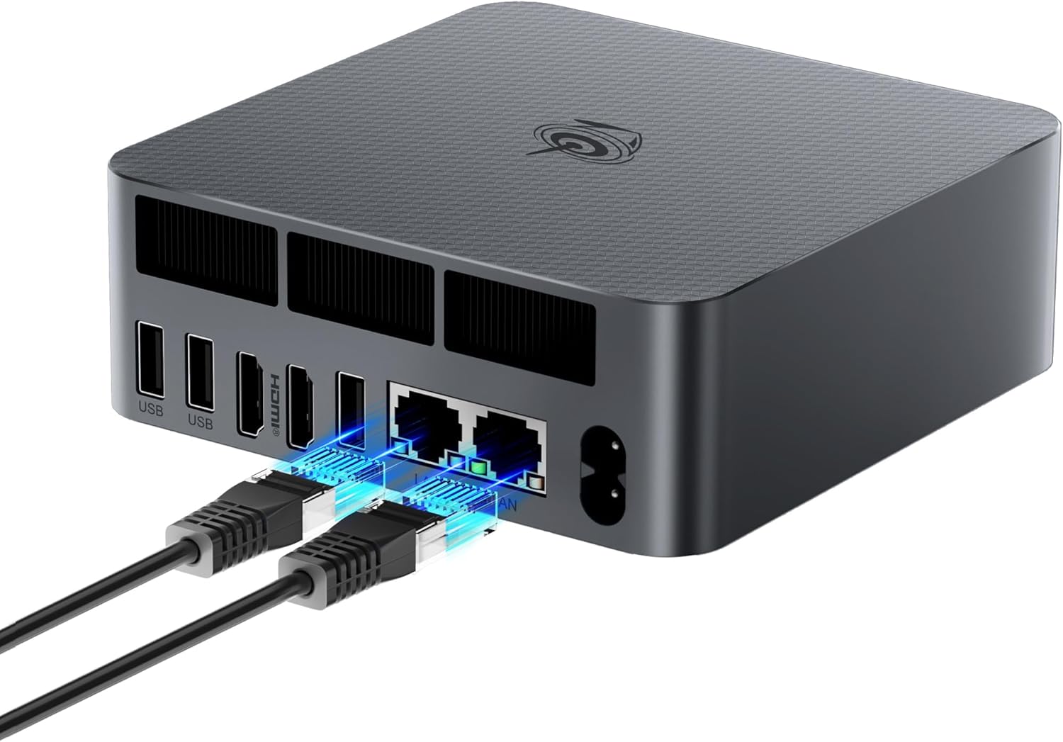 Beelink EQR6 Mini PC AMD Ryzen 5 6600H(Up to 4.5GHz), 16GB DDR5 RAM 500GB PCIE4.0 SSD Dual LAN Mini PC, AMD Radeon 660M, Dual HDMI/ WiFi6/ BT5.2/ Office/Home/Build-in Power Supply Mini Computer