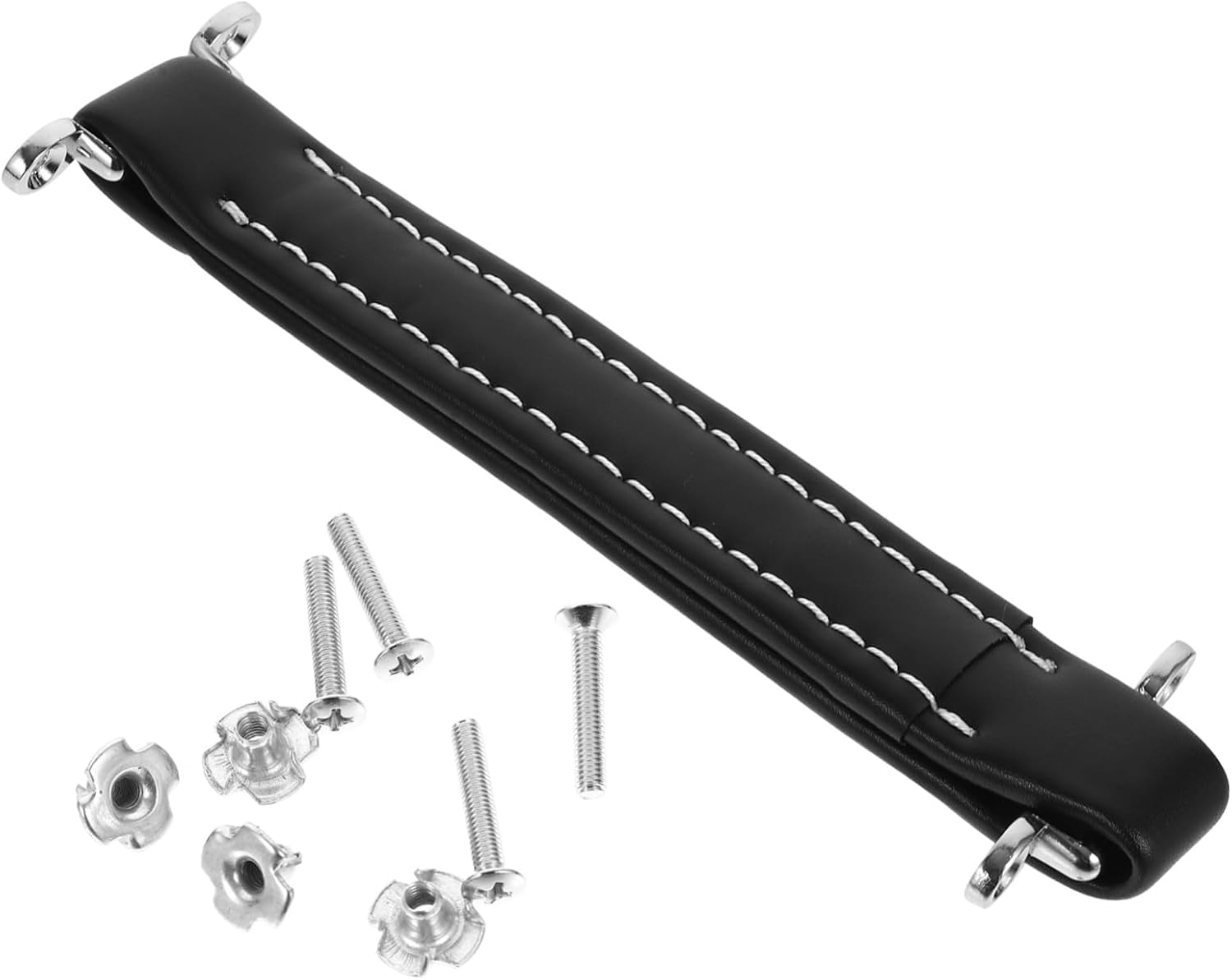 Audio Strip Handle - Vintage Guitar Amplifier Handle Made of Pu Leather Lightweight Replacement for Guitar Amp Speakers Black Color 8.3 X 2.4 X 0.5 Inches