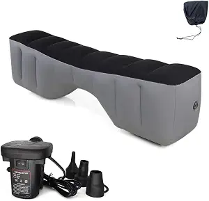 Car Bed, Car Air Bed, Car Mattress, Back Seat Bed, Back Seat Gap Filler Pad, Inflatable, Extender, Portable Sleeping Accessories for SUV, Camping, Travel, Rest, with Air Pump