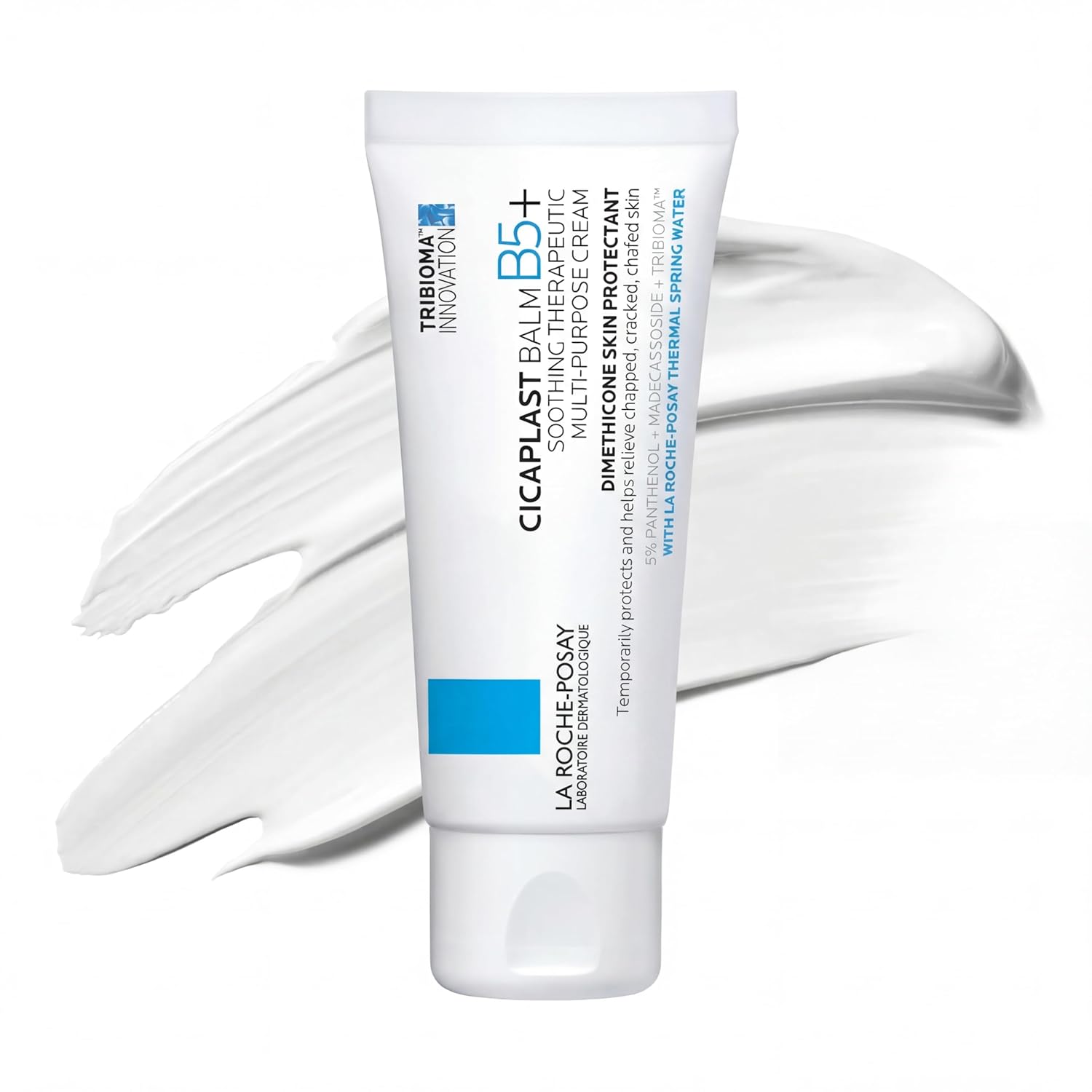 La Roche-Posay Cicaplast Balm B5 Skin Barrier Repair Cream with Centella Asiatica, Shea Butter & Panthenol | Multi-Purpose Healing Ointment for Dry, Irritated Skin | Face, Body & Hand Balm, Baby Safe