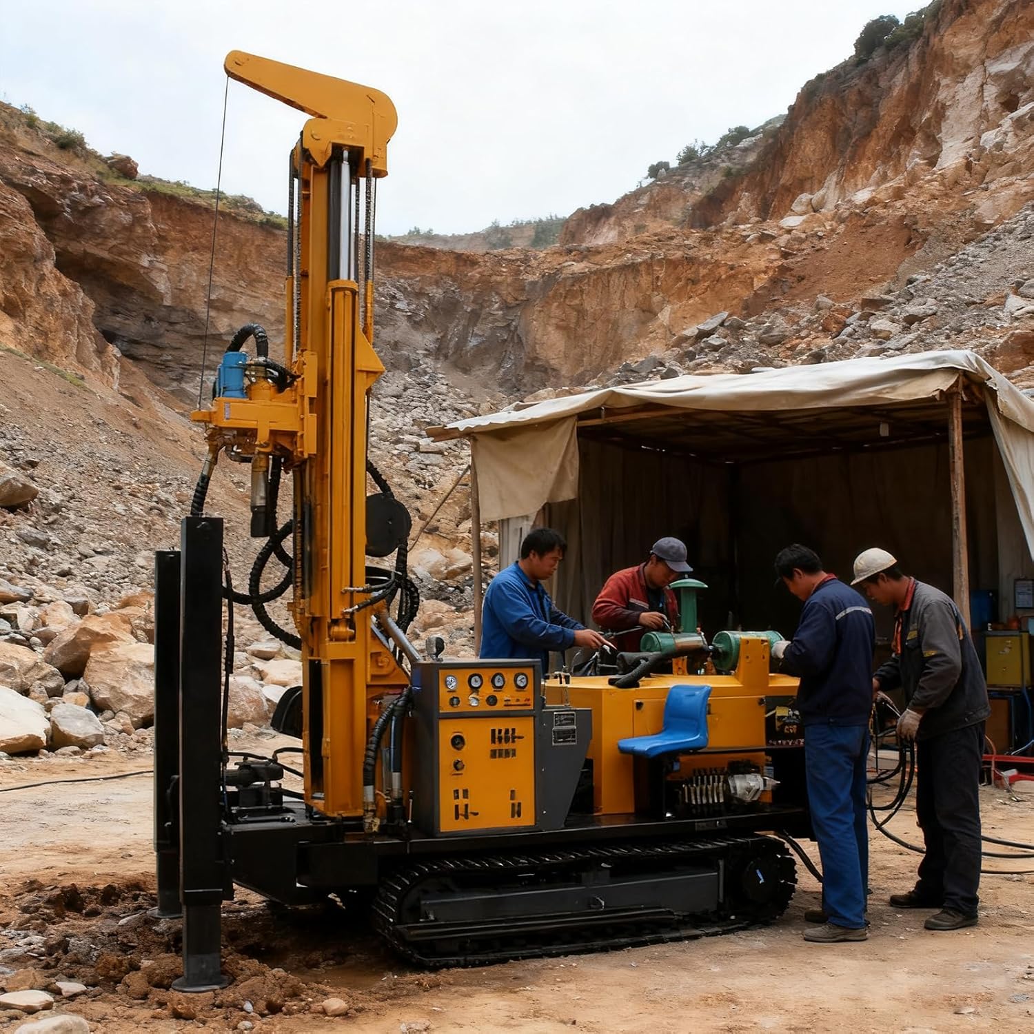 Heavy Duty Core Drill Rig, Hydraulic Core Drilling Rig Machine, Industrial Rock Core Drilling Equipment – High Efficiency Core Drilling Rig for Deep Mining Projects