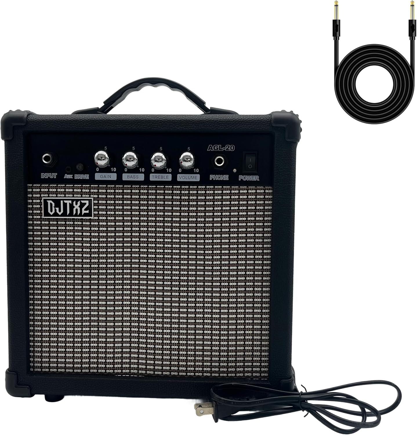 Electric Guitar Amplifier, 20W Practice Amp with EQ Controls, Orange (Black)