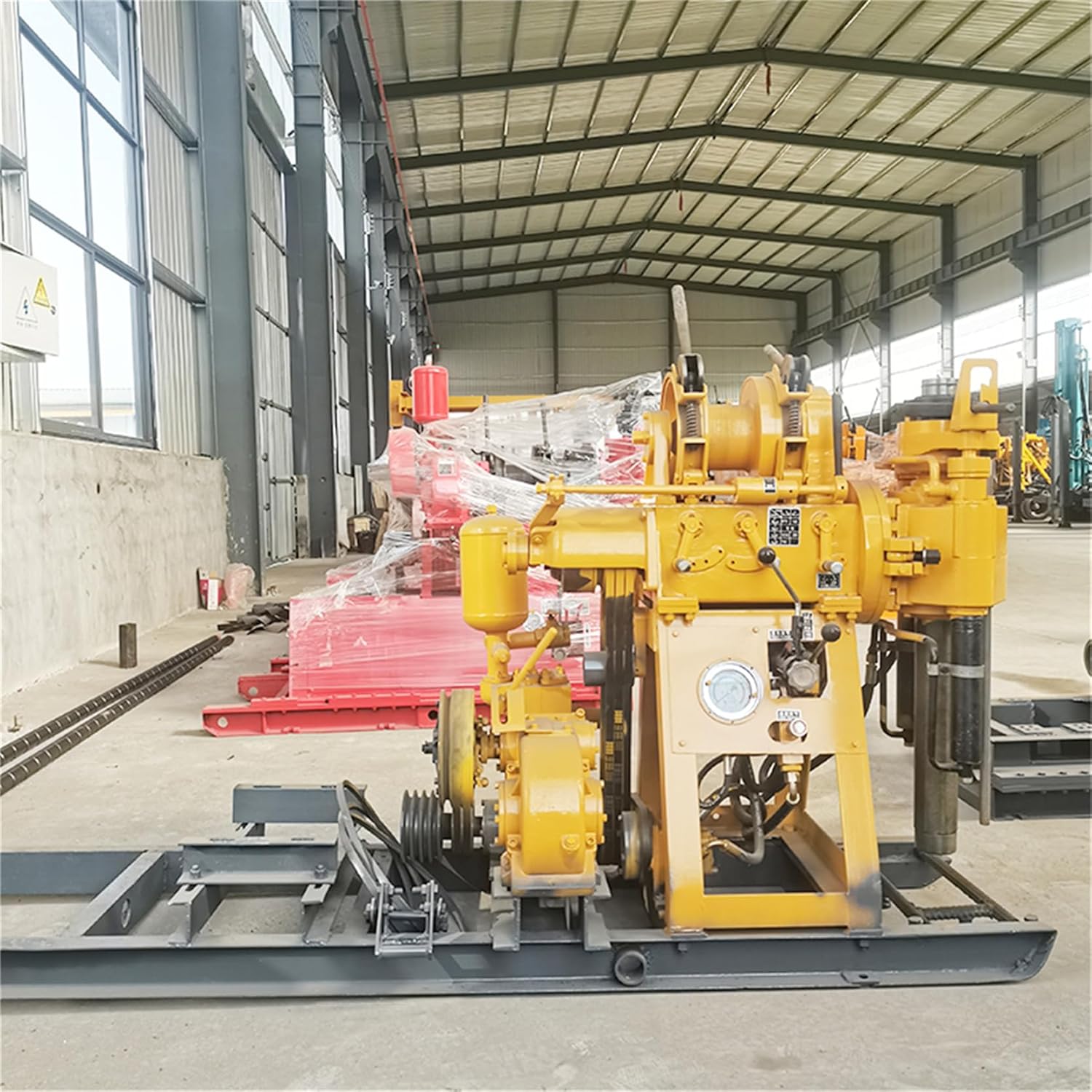 Borehole Thermal Energy Rig, 300m Industrial Hydraulic Rig, 984ft Deep Hole Equipment for Geothermal Heating and Cooling System Construction
