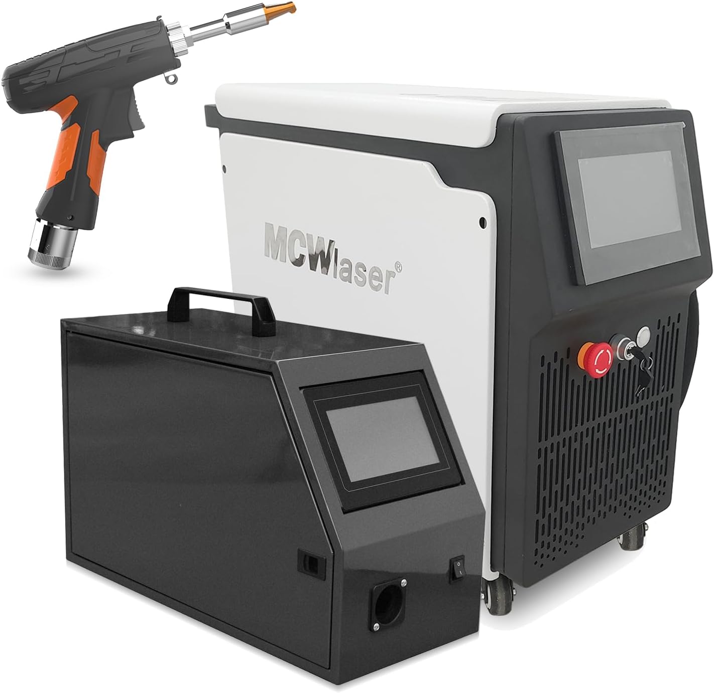 1500W Laser Welding Machine,3 in 1 Handheld Laser Welder Machine for Metal Stainless Steel Aluminum Copper,Fiber Laser Welding Cleaning Cutting Machine with Laser Welding Gun,Auto Wire Feeder