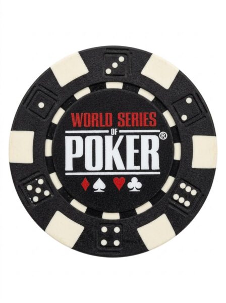 World Series of Poker Black Poker Chip – Collectible Casino-Style Chip