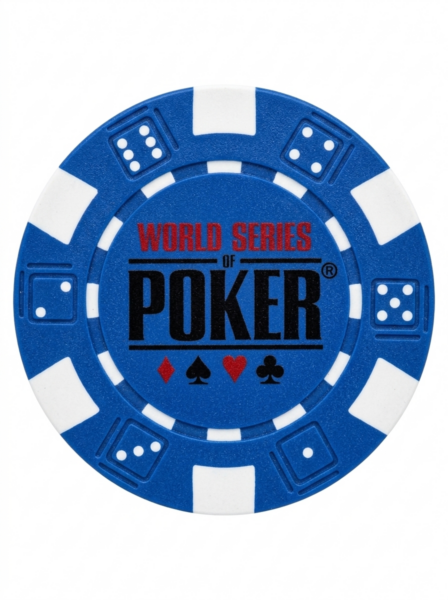 World Series of Poker Blue Poker Chip – Collectible Casino-Style Chip