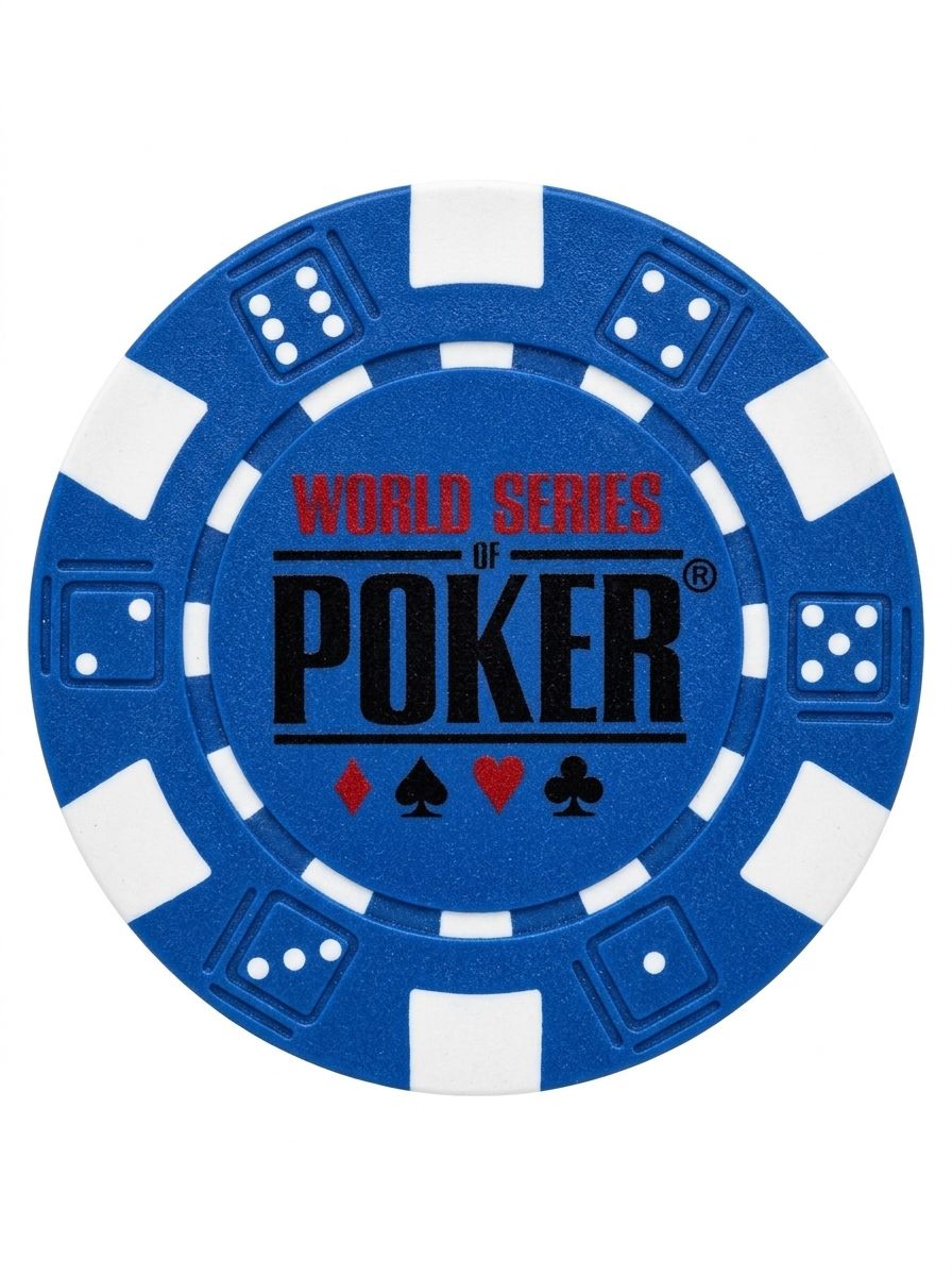 World Series of Poker Blue Poker Chip – Collectible Casino-Style Chip