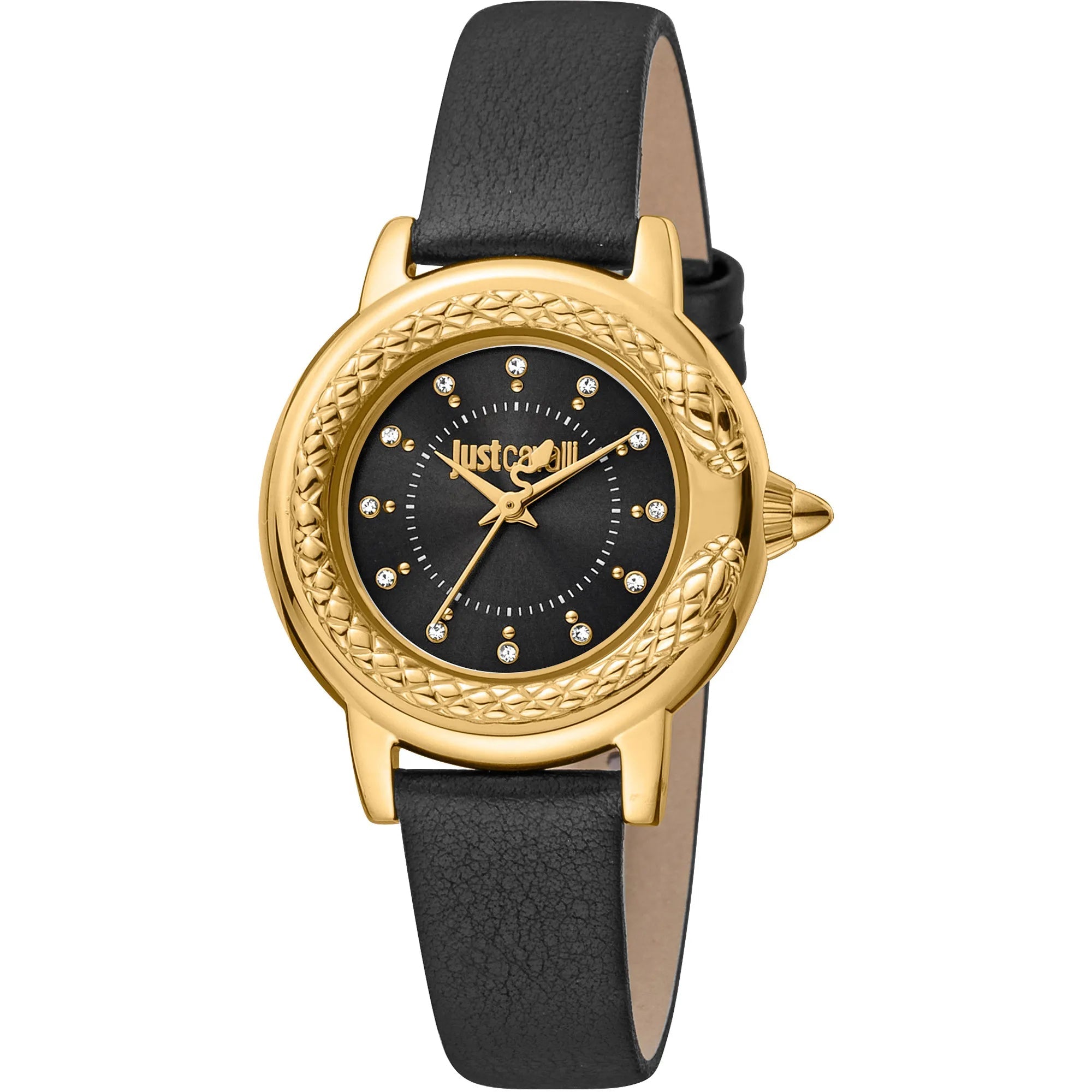 Just Cavalli Presto Leather Gold