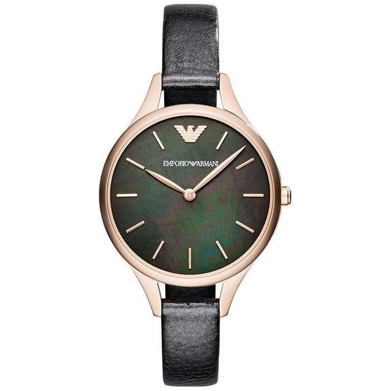 Emporio Armani Ar11056 Ladies Aurora Black Watch