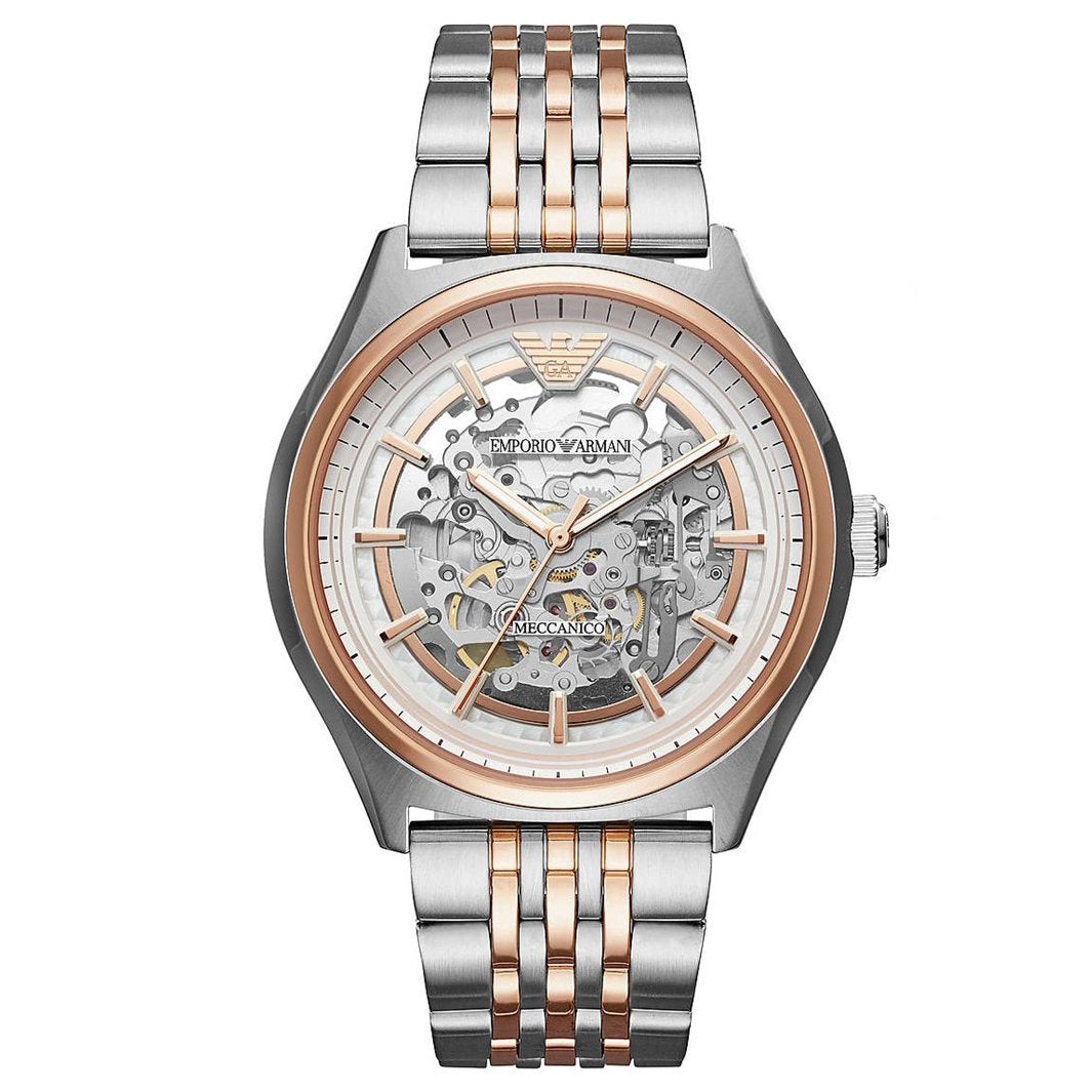 Emporio Armani Ar60002 Men S Meccanico Two Tone Watch