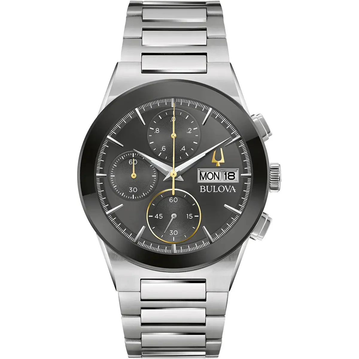 Bulova Millennia Mens Silver Watch 96c149
