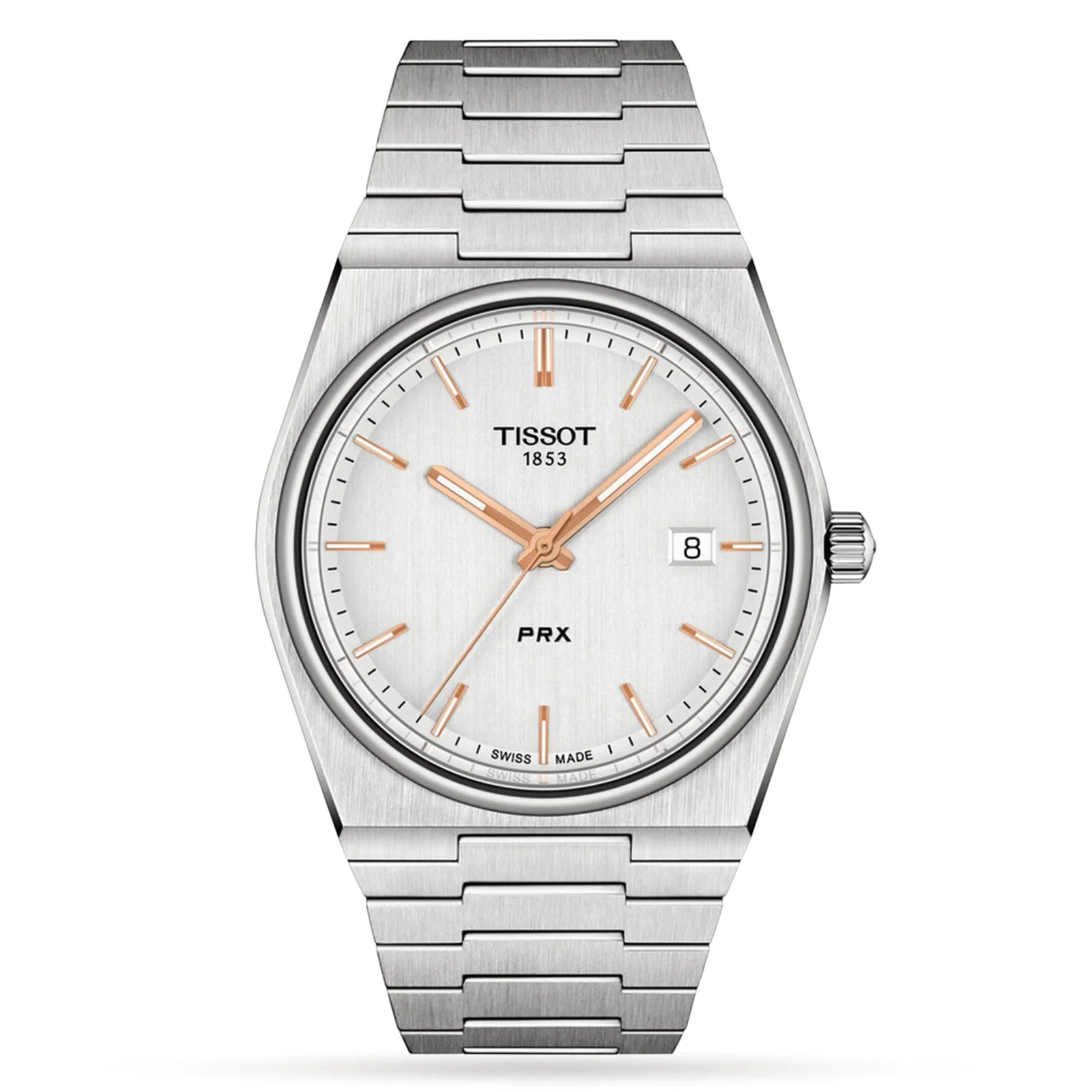 Tissot Mens Watch Prx Rose Gold T1374101103100